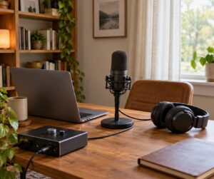 how to set up a home radio studio
