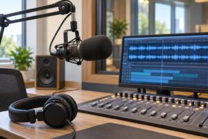 what a voice tracked radio show is
