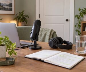 how to practice voiceover at home