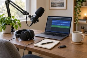 how to start a music podcast legally