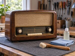 how to clean a vintage radio safely