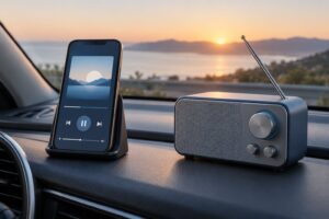 podcast vs radio for commuting