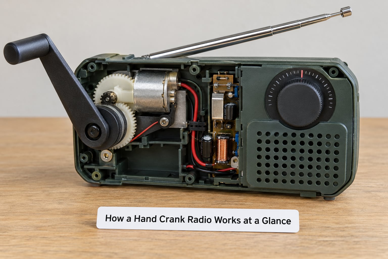 How a Hand Crank Radio Works at a Glance