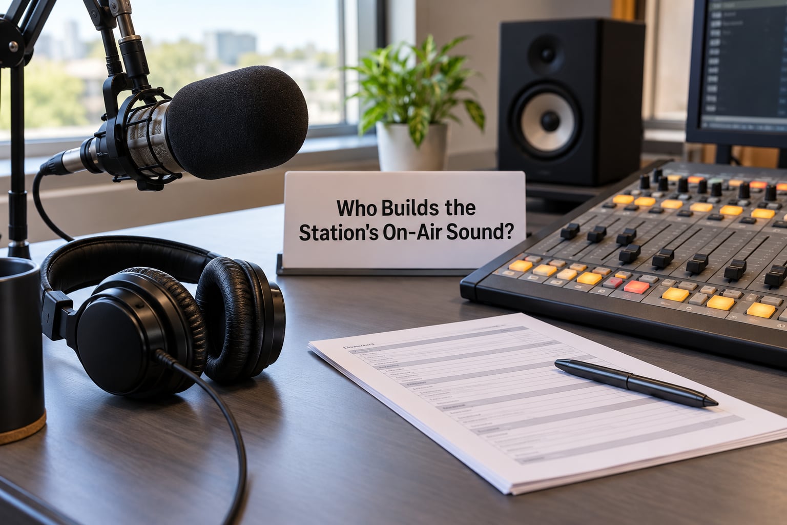 Who Builds the Station's On-Air Sound?