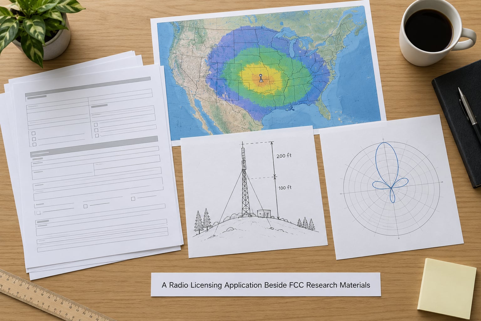 A Radio Licensing Application Beside FCC Research Materials