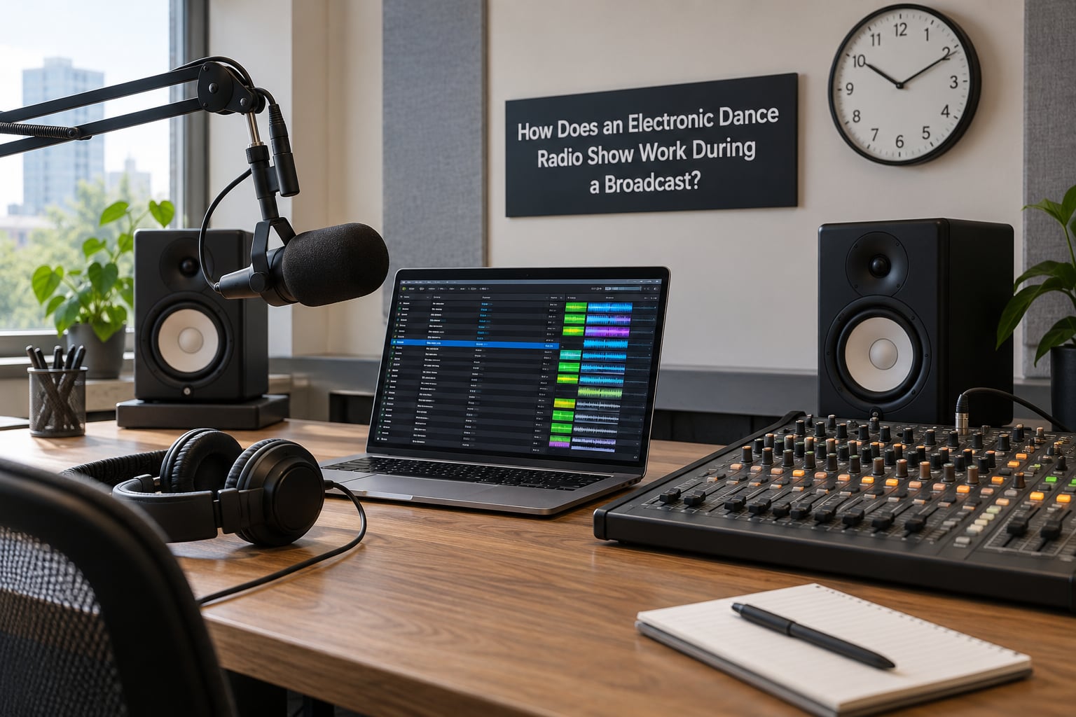 How Does an Electronic Dance Radio Show Work During a Broadcast?
