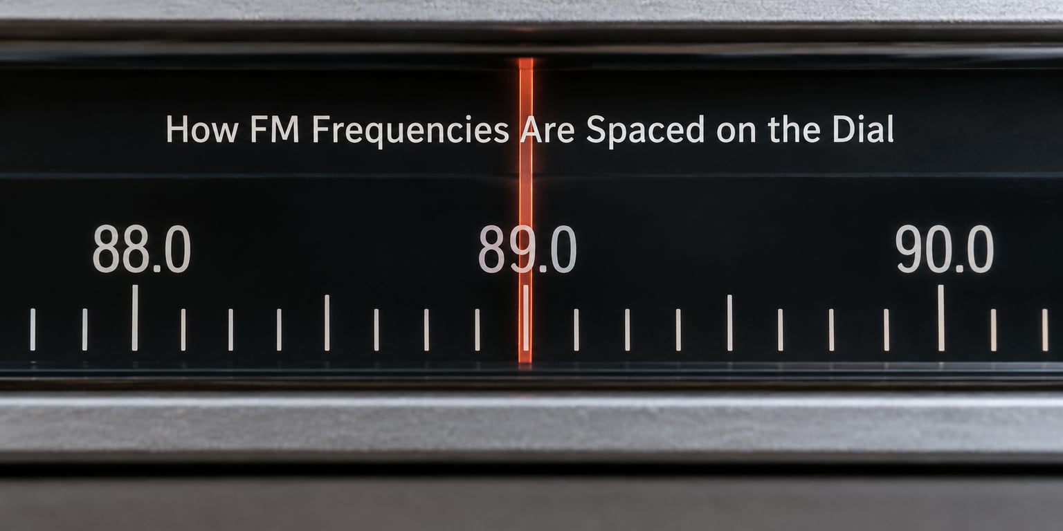 How FM Frequencies Are Spaced on the Dial