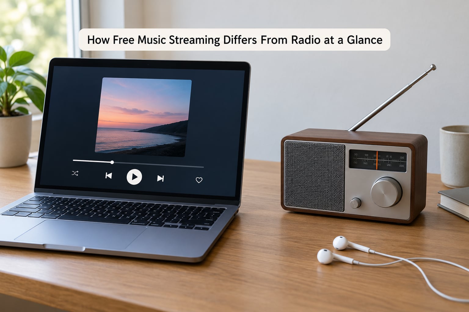 How Free Music Streaming Differs From Radio at a Glance