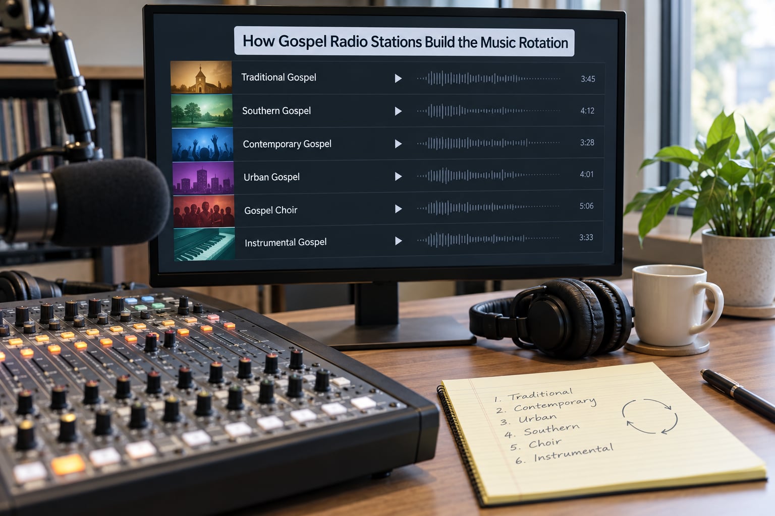 How Gospel Radio Stations Build the Music Rotation