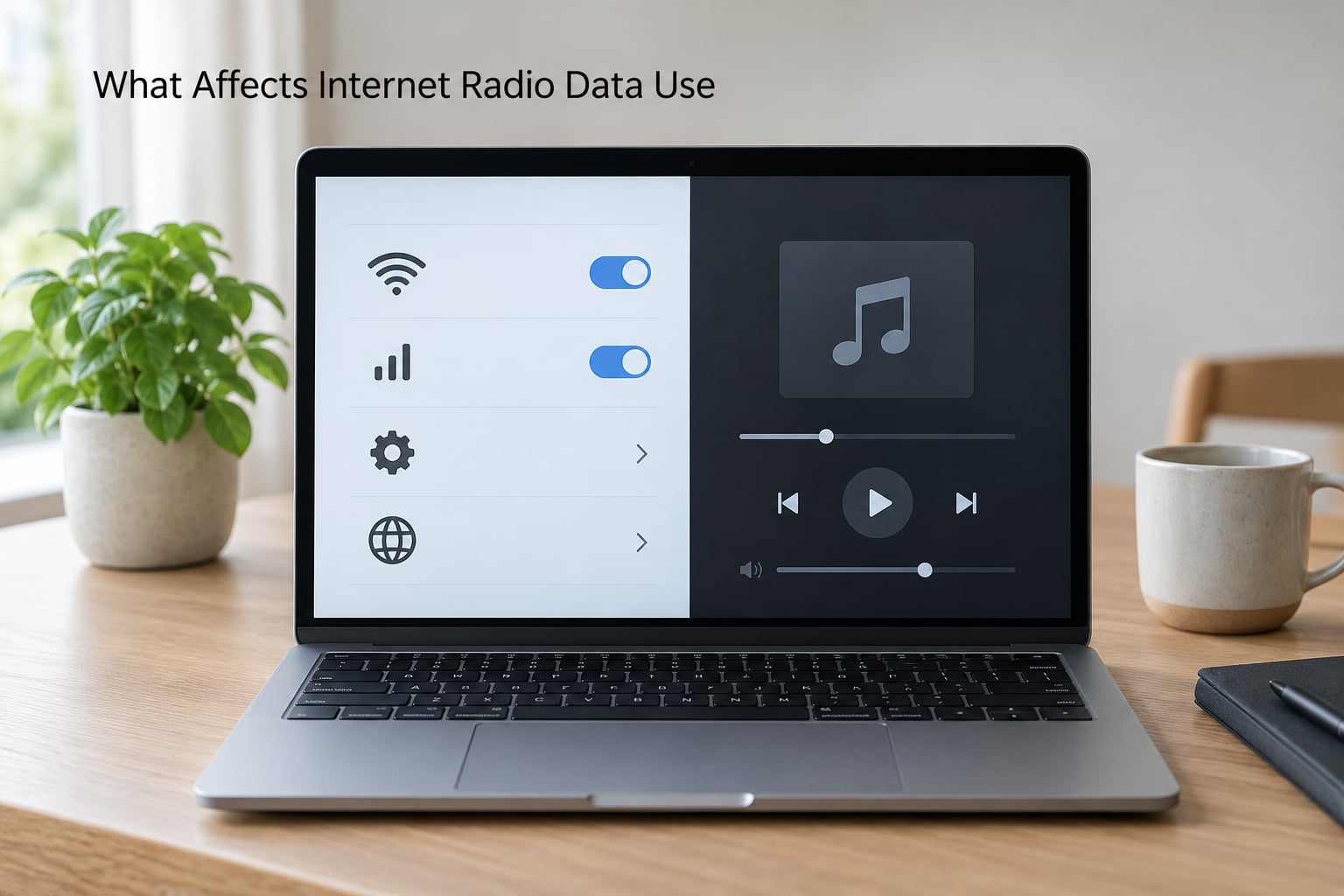 What Affects Internet Radio Data Use
