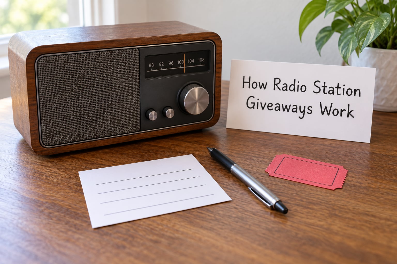 How Radio Station Giveaways Work