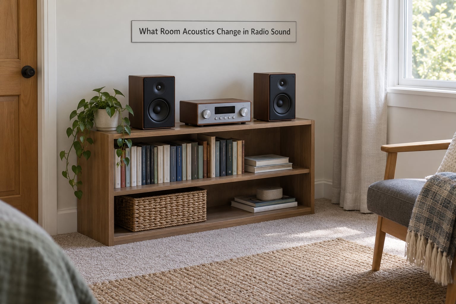 What Room Acoustics Change in Radio Sound