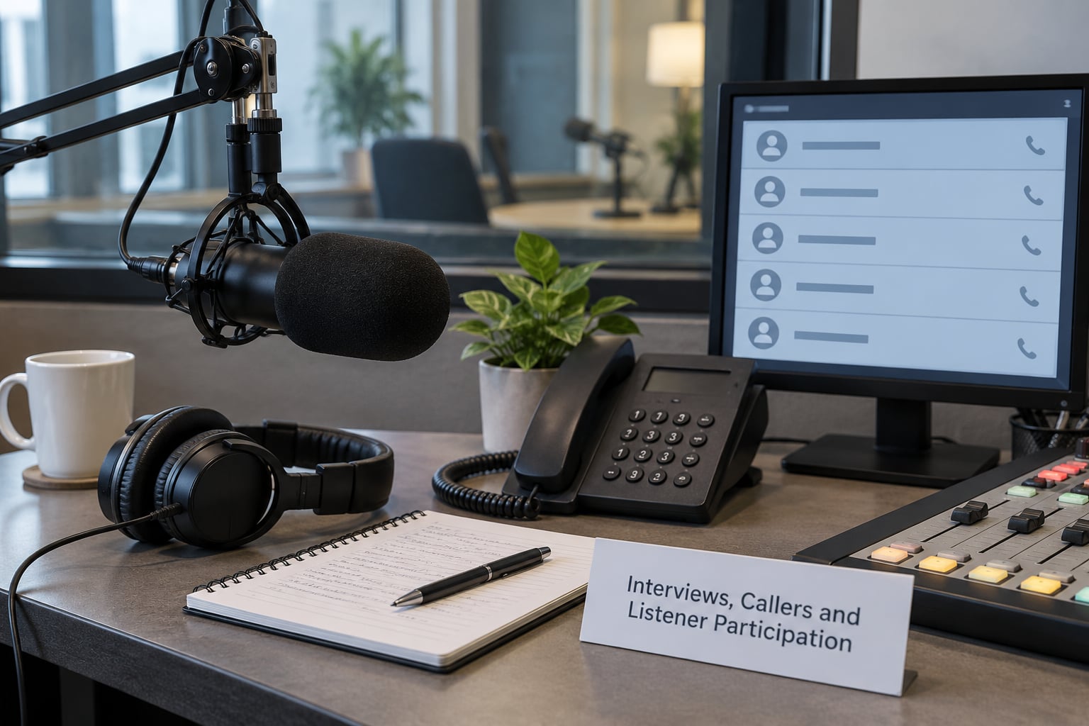 Interviews, Callers and Listener Participation