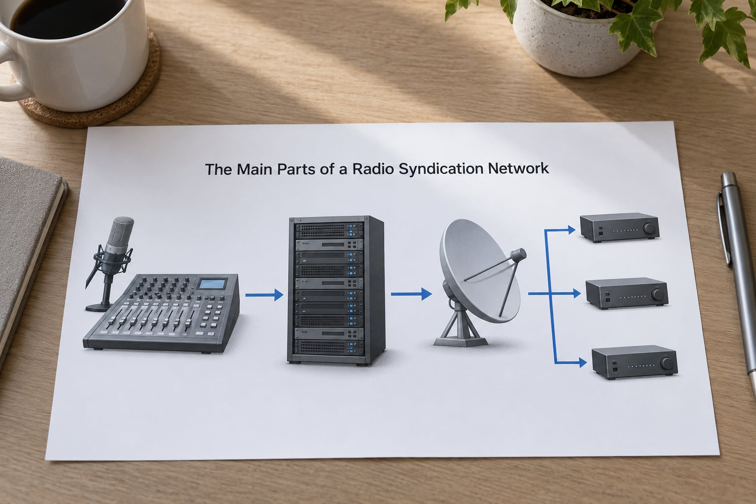 The Main Parts of a Radio Syndication Network