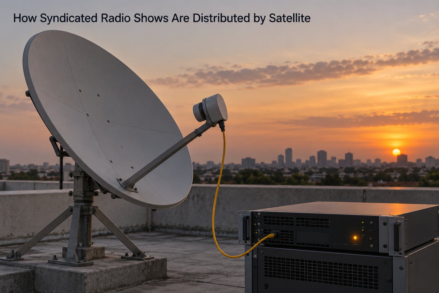 How Syndicated Radio Shows Are Distributed by Satellite