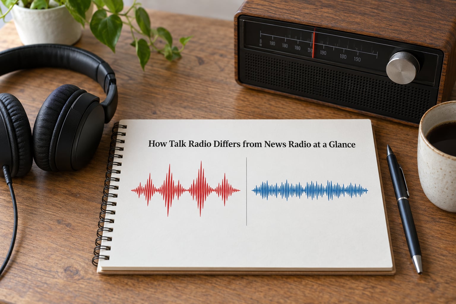 How Talk Radio Differs from News Radio at a Glance