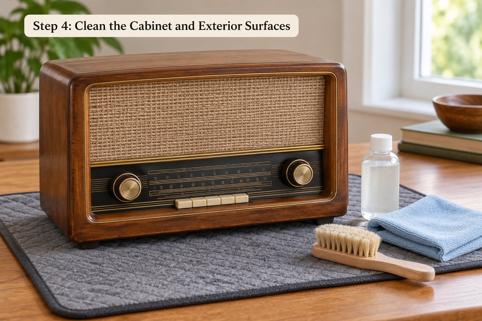 Step 4: Clean the Cabinet and Exterior Surfaces