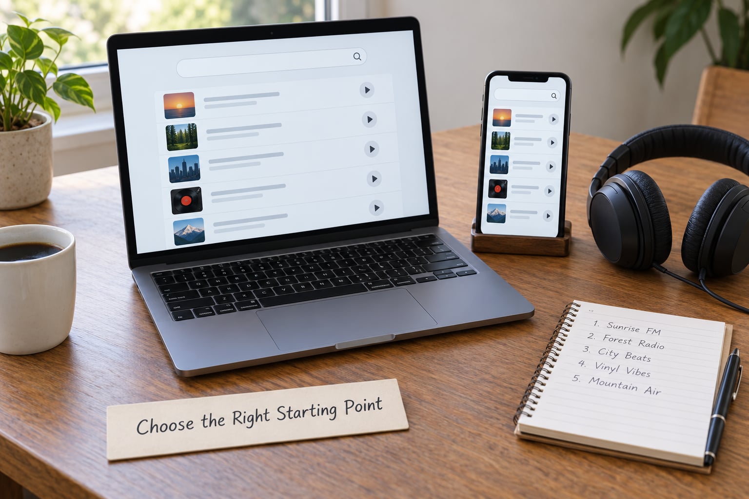 Choose the Right Starting Point