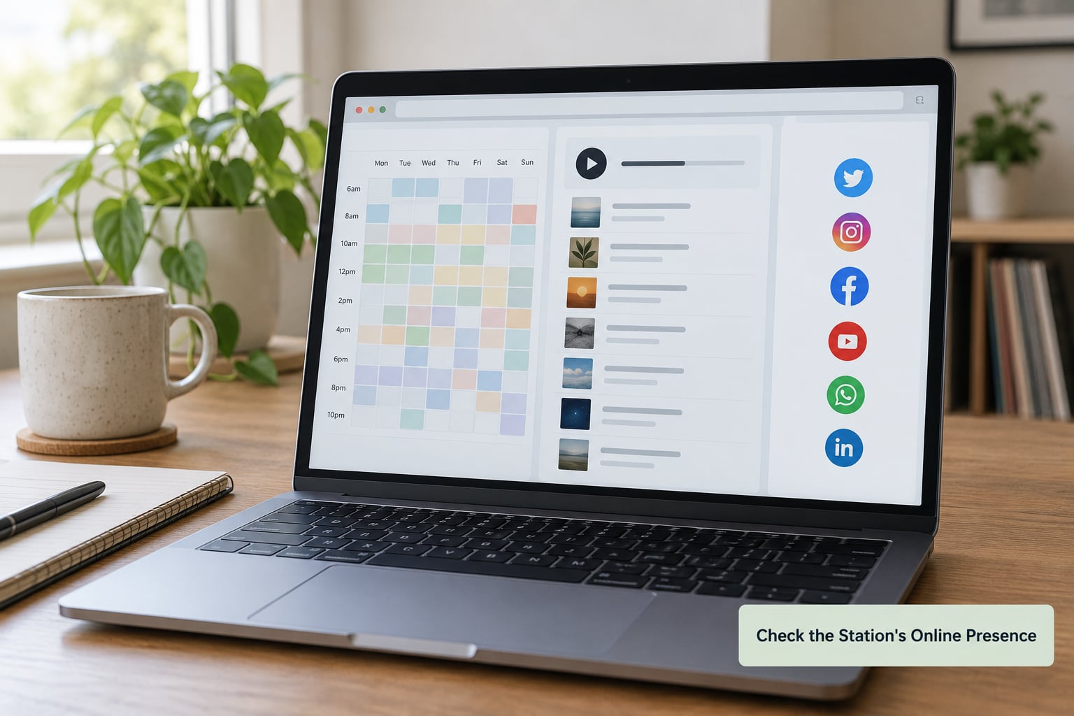 Check the Station's Online Presence