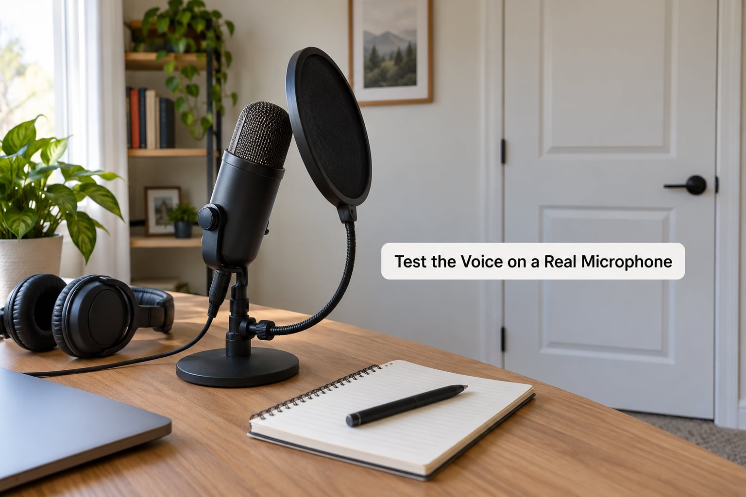 Test the Voice on a Real Microphone