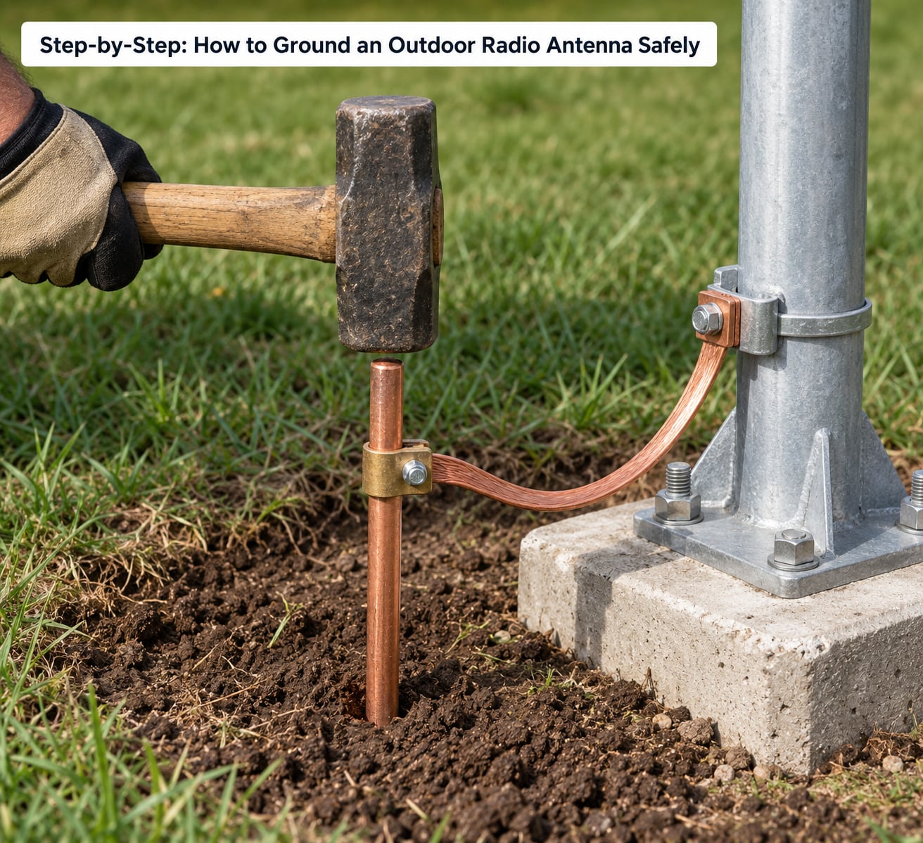 Step-by-Step: How to Ground an Outdoor Radio Antenna Safely