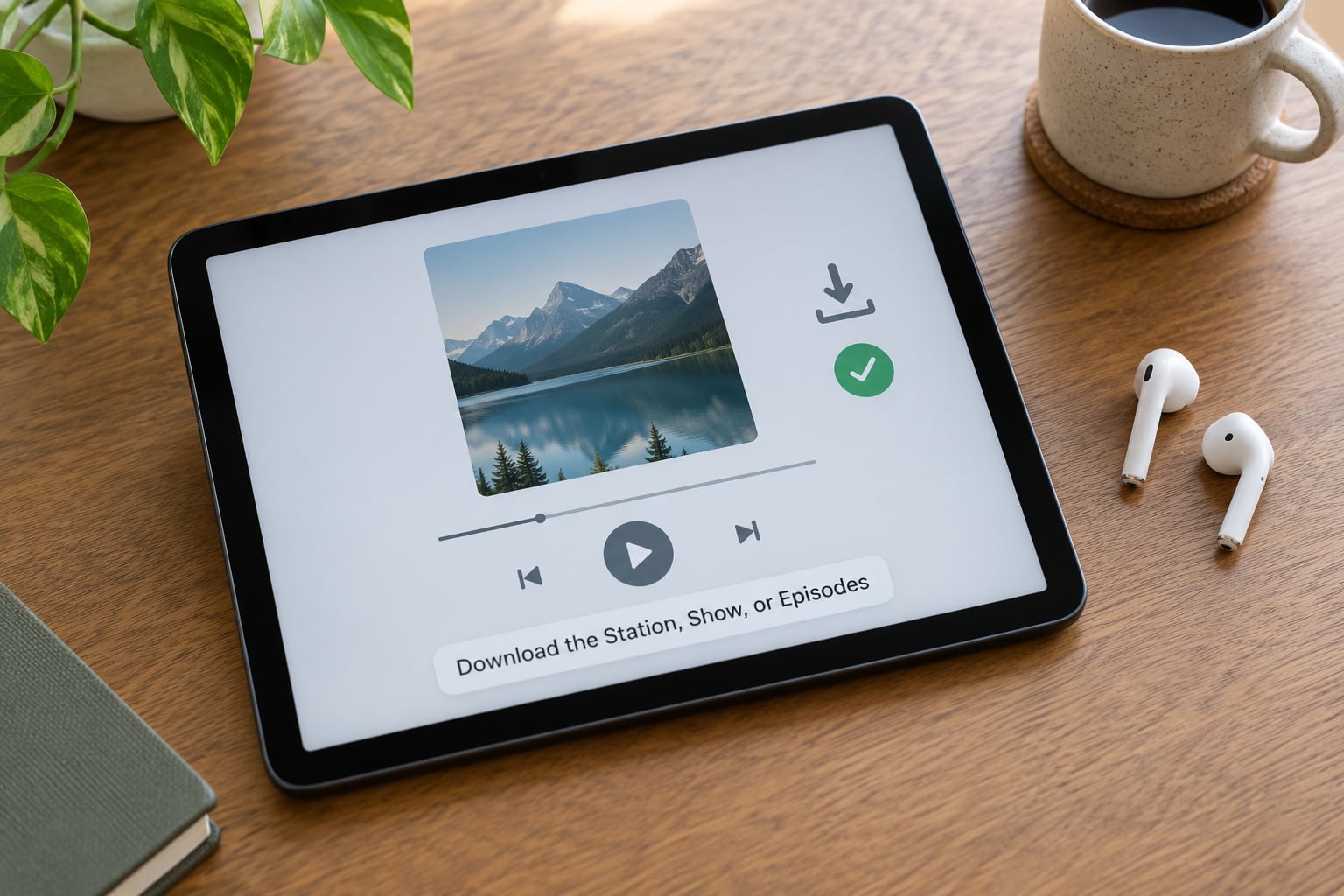 Download the Station, Show, or Episodes