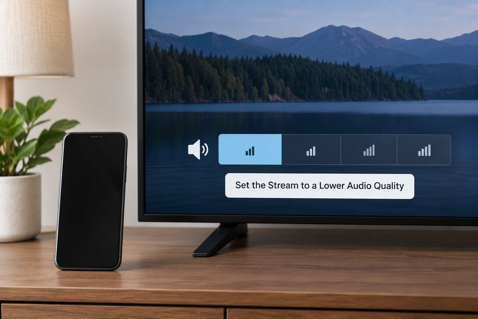 Set the Stream to a Lower Audio Quality