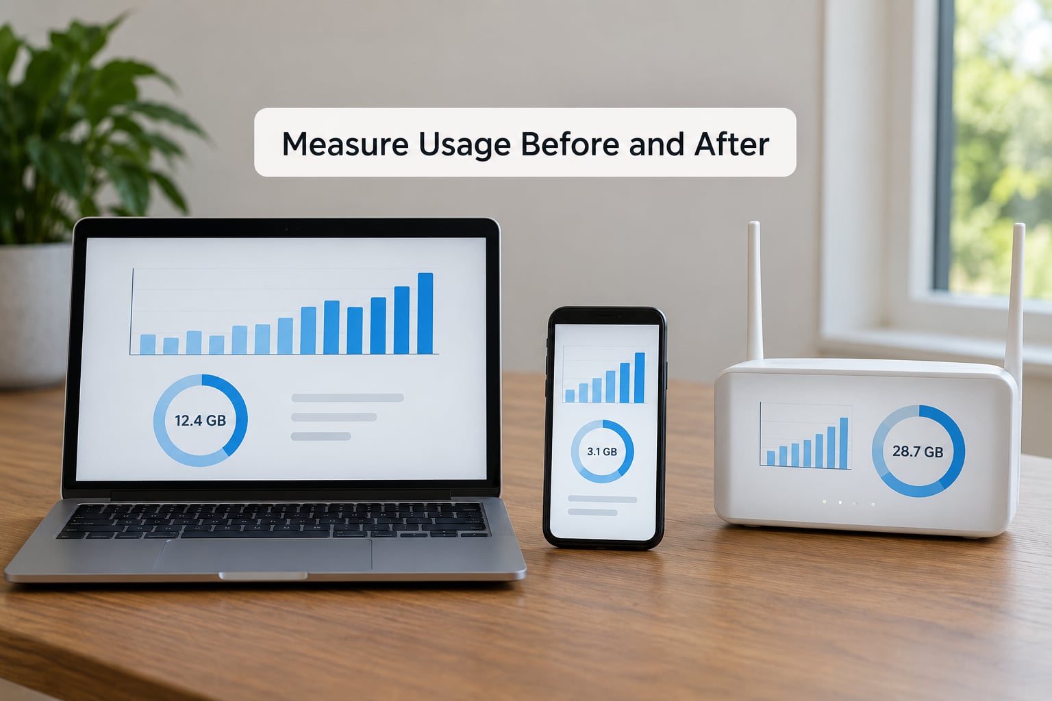 Measure Usage Before and After