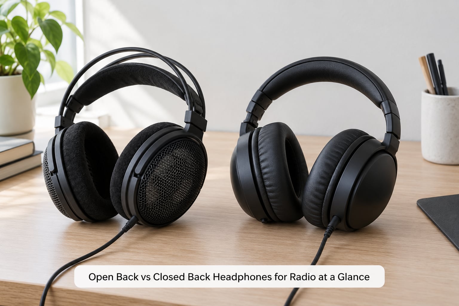 Open Back vs Closed Back Headphones for Radio at a Glance
