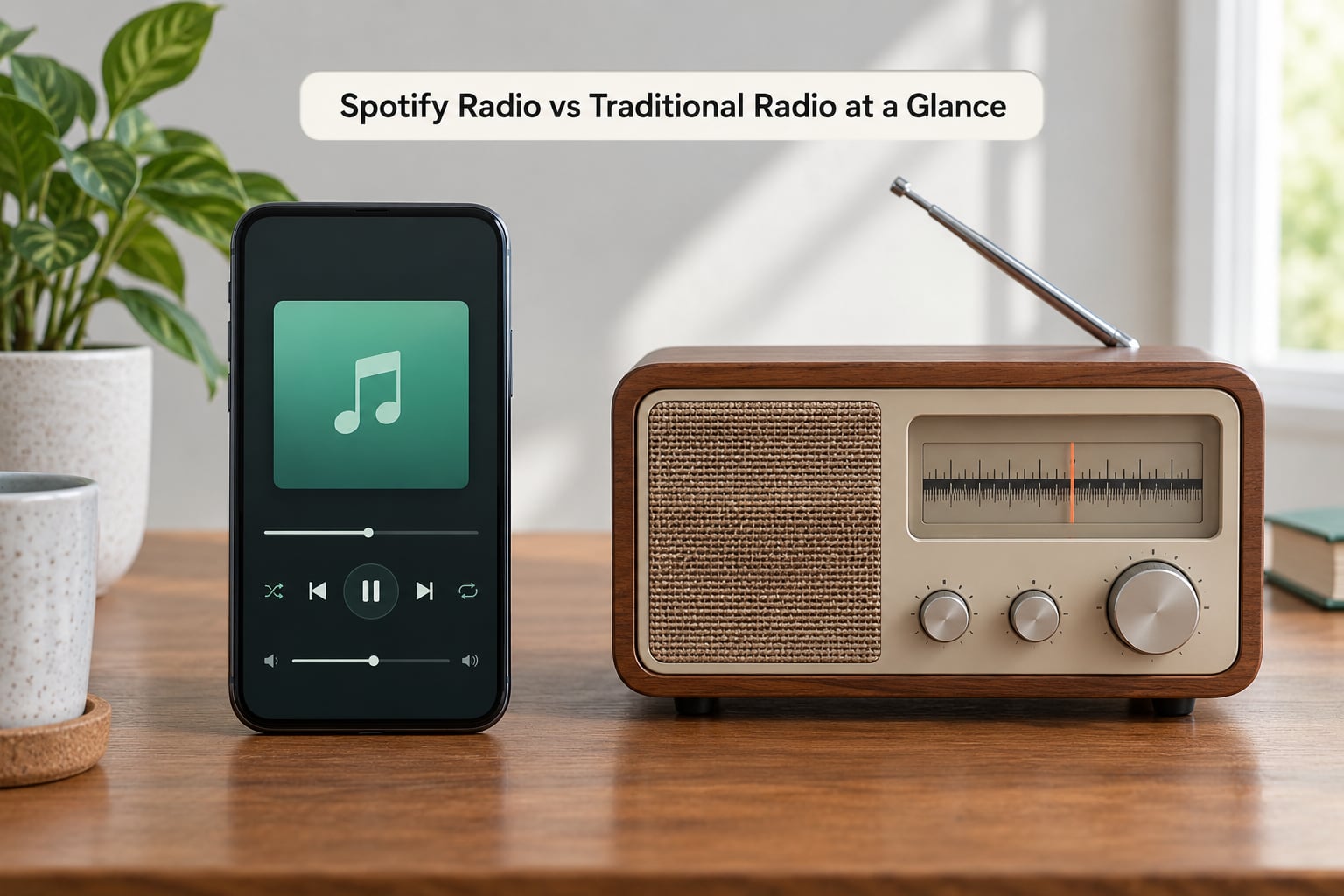 Spotify Radio vs Traditional Radio at a Glance