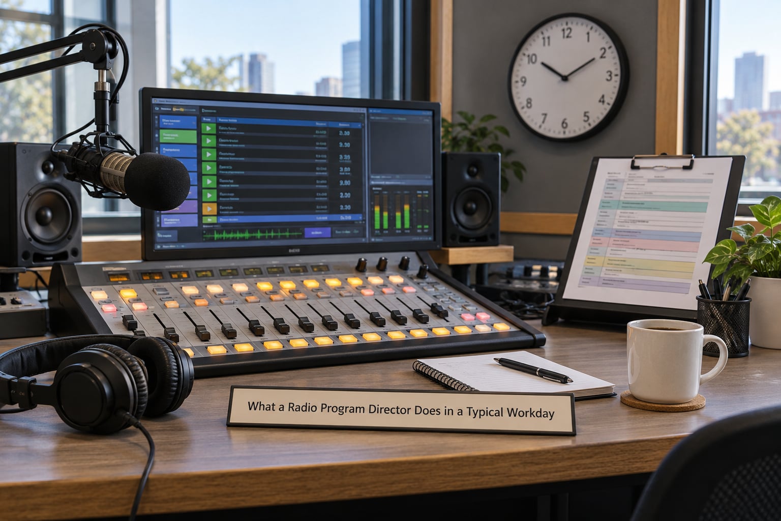 What a Radio Program Director Does in a Typical Workday
