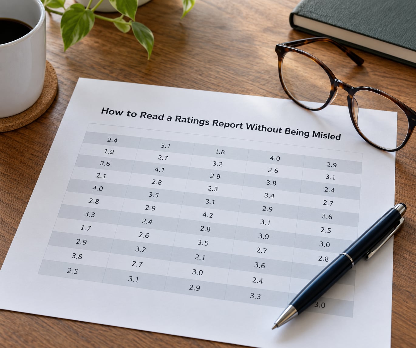 How to Read a Ratings Report Without Being Misled