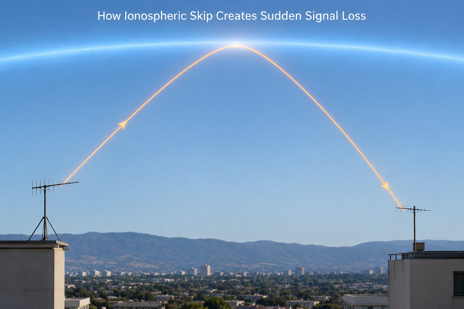 How Ionospheric Skip Creates Sudden Signal Loss