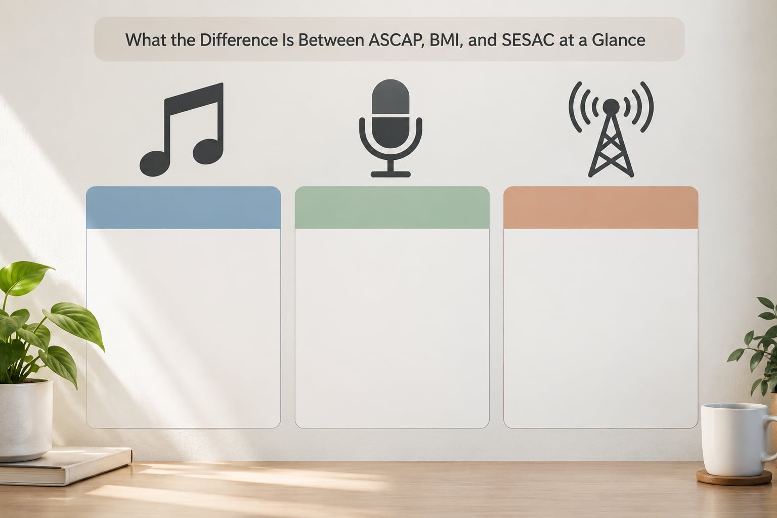 What the Difference Is Between ASCAP, BMI, and SESAC at a Glance