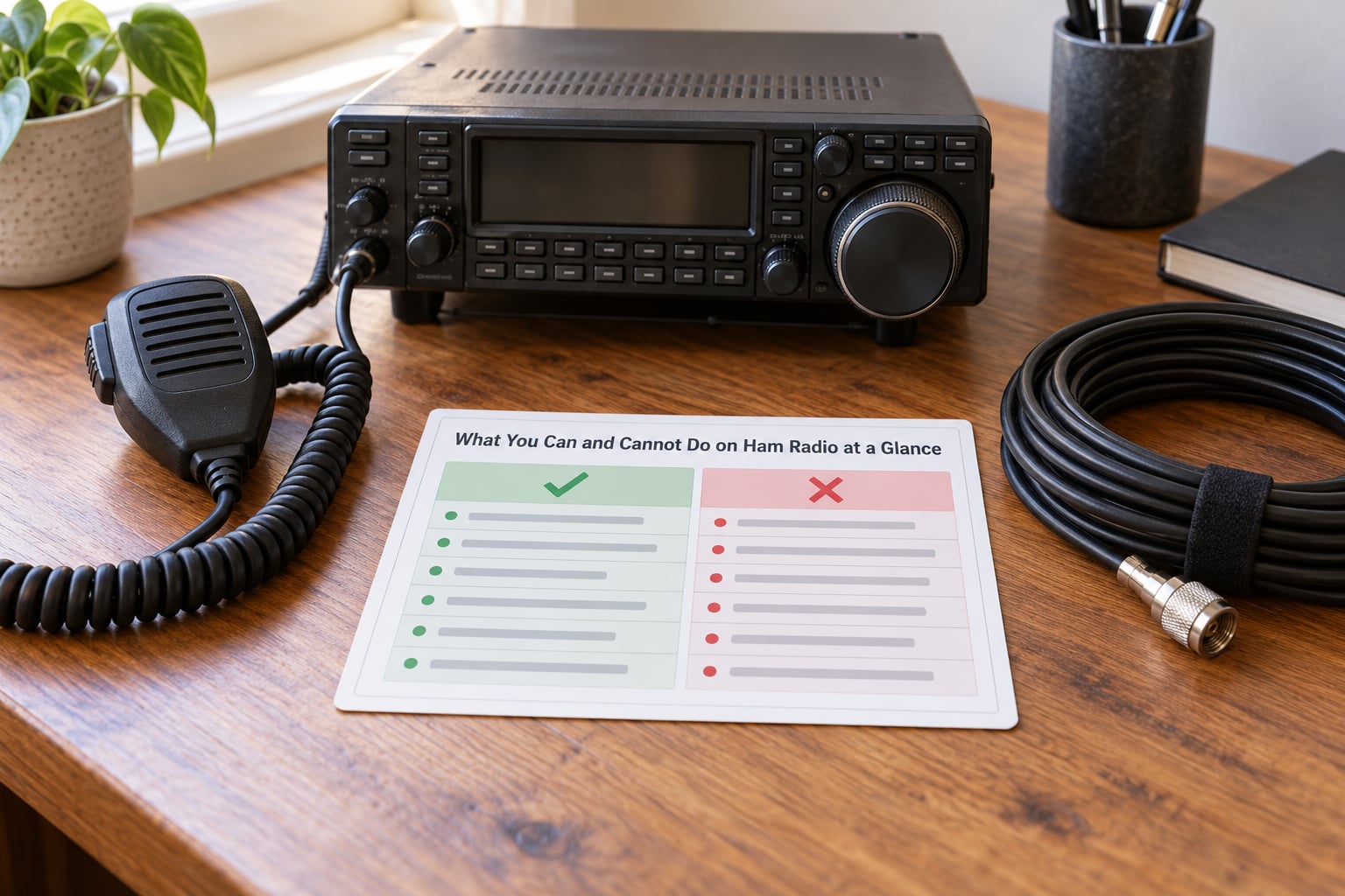 What You Can and Cannot Do on Ham Radio at a Glance