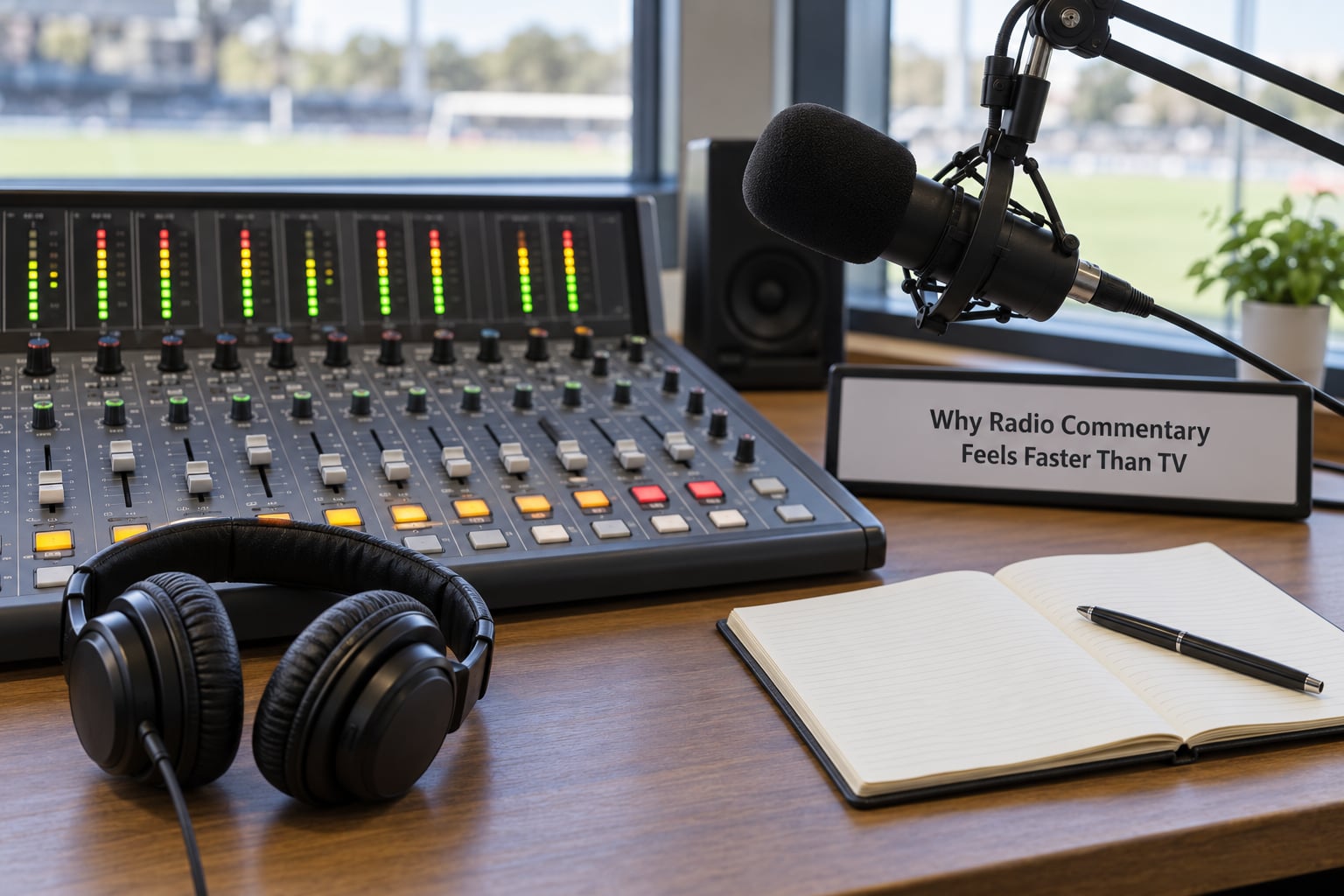 Why Radio Commentary Feels Faster Than TV